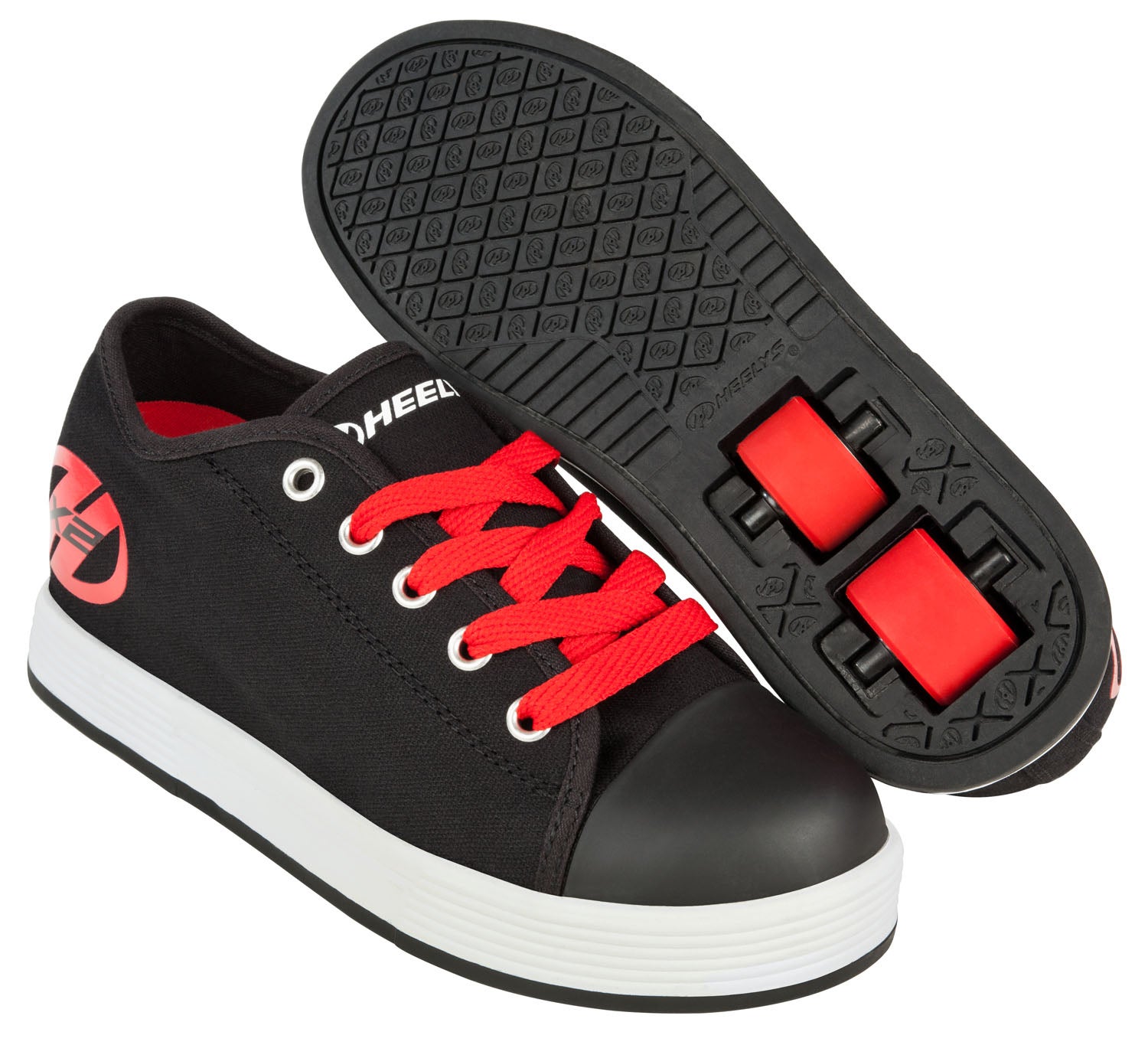 Heelys for Boys - Fresh Black/Red with 