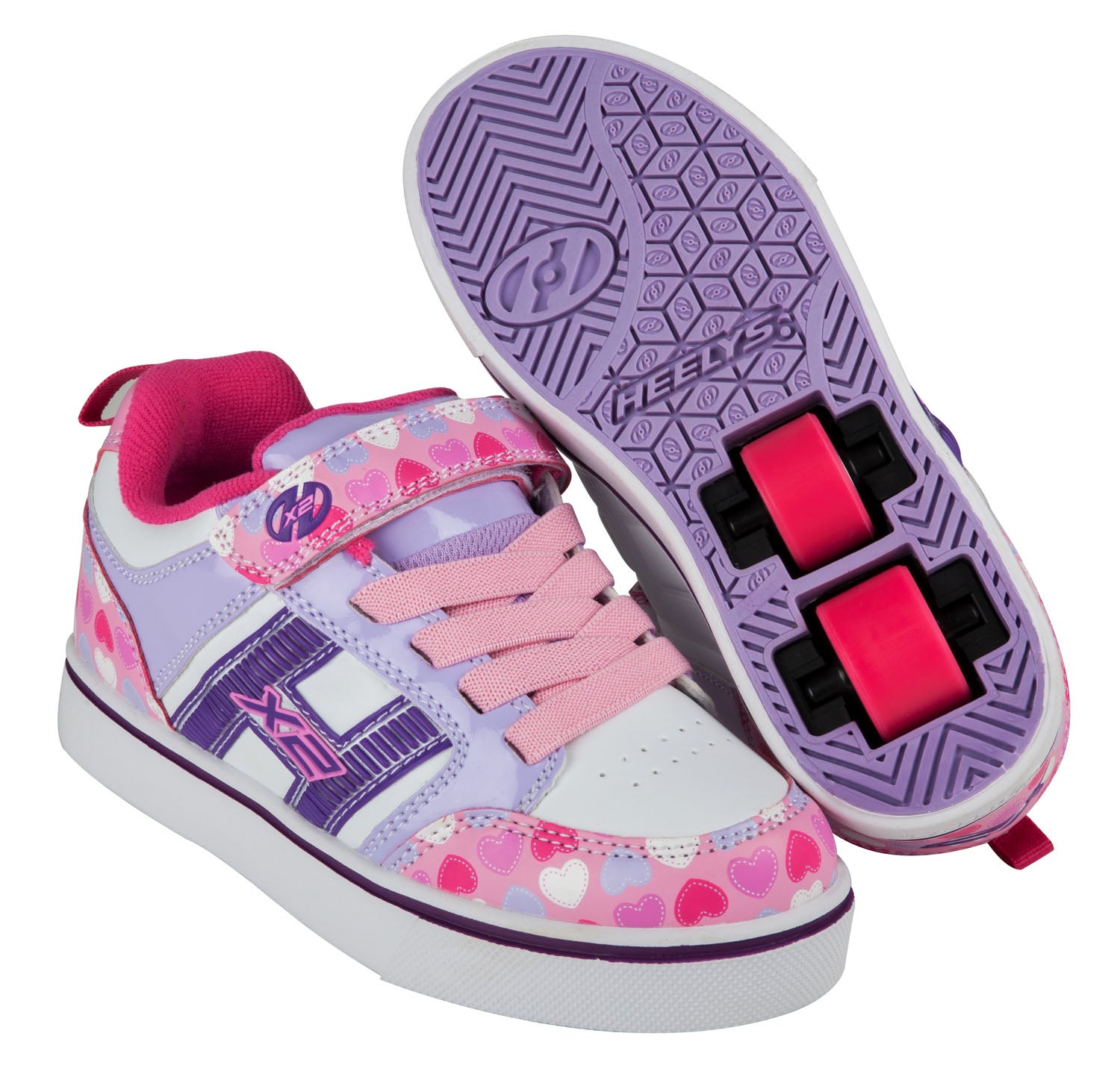 Heelys X2 Bolt Plus Schuhe lila-hearts Mädchen NEU 83543 