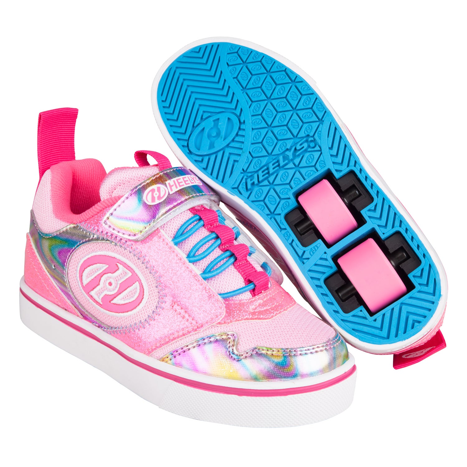 Heelys Girls Heelys Size 1  Sparkly With Purple and White Colours 